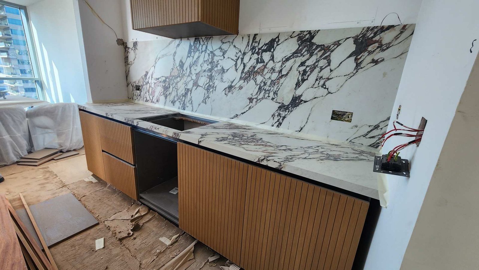 Custom Kitchen with Premium Countertop in The Greens, Dubai